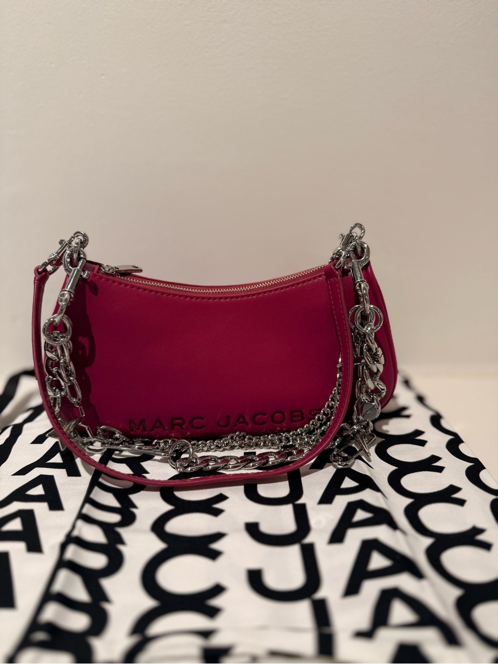 NWT Marc Jacobs THE STAR CHARM SHOULDER BAG - lipgloss pink - Picture 3 of 10